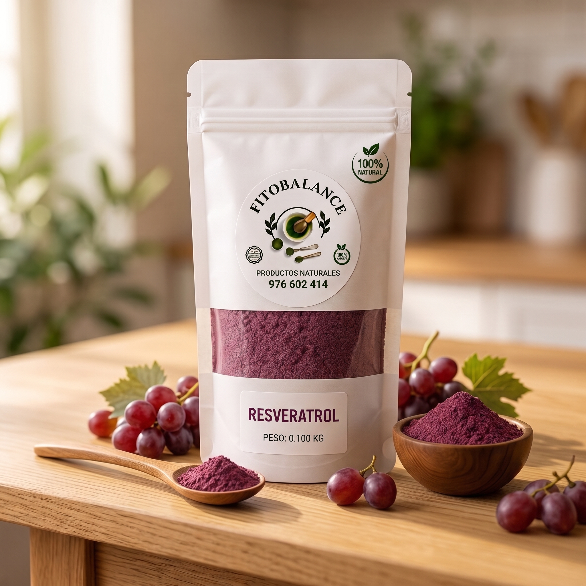 Resveratrol en polvo 100 gramos